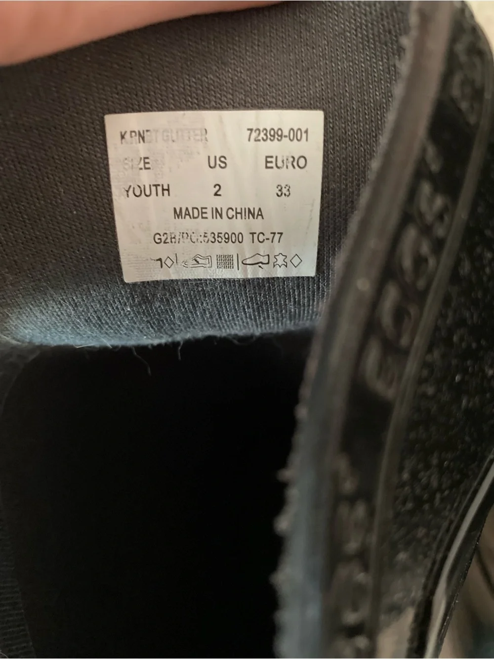 Bogs kids Rain boots black with glitter